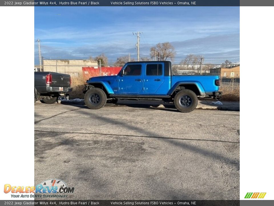 2022 Jeep Gladiator Willys 4x4 Hydro Blue Pearl / Black Photo #4
