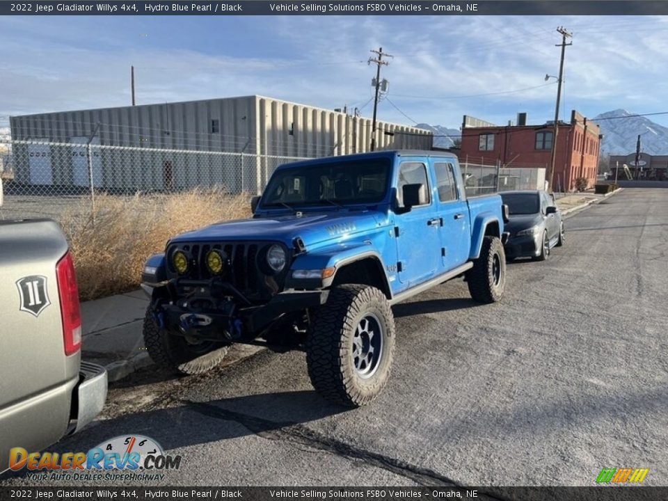 2022 Jeep Gladiator Willys 4x4 Hydro Blue Pearl / Black Photo #5