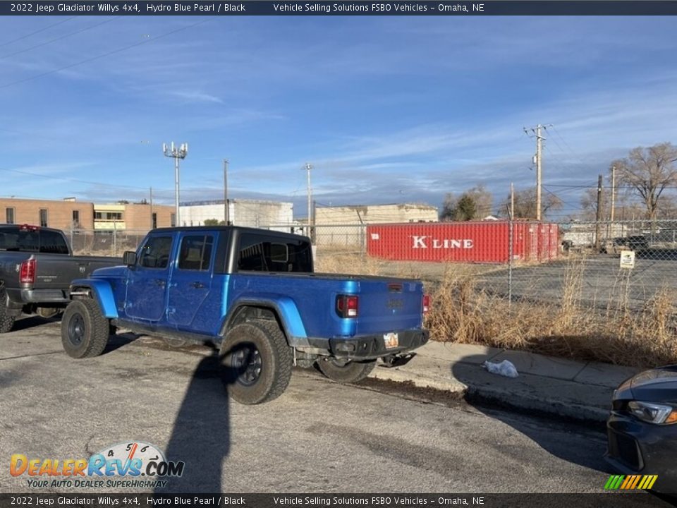 2022 Jeep Gladiator Willys 4x4 Hydro Blue Pearl / Black Photo #6