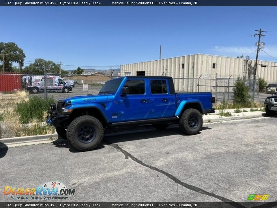 2022 Jeep Gladiator Willys 4x4 Hydro Blue Pearl / Black Photo #7