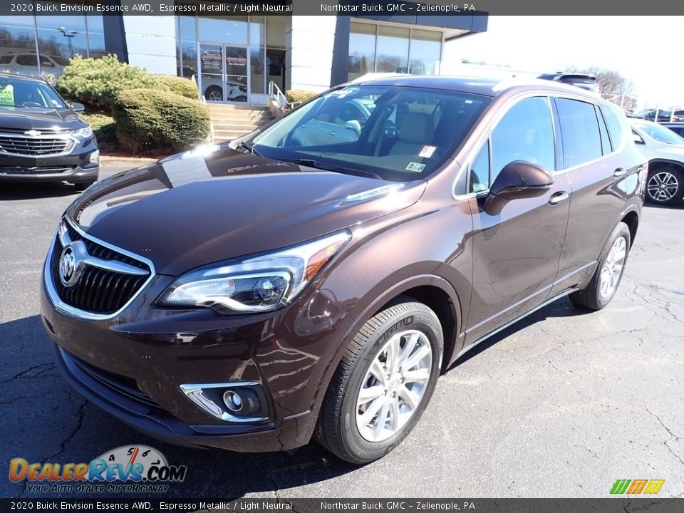 2020 Buick Envision Essence AWD Espresso Metallic / Light Neutral Photo #12