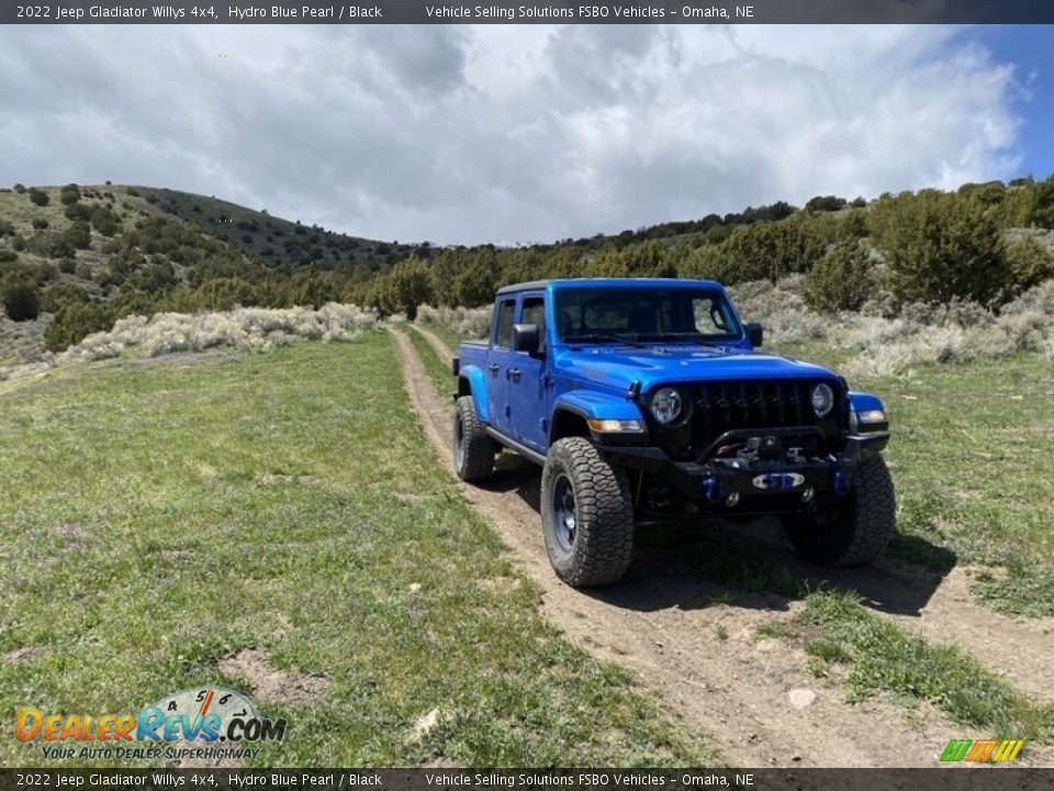 2022 Jeep Gladiator Willys 4x4 Hydro Blue Pearl / Black Photo #8