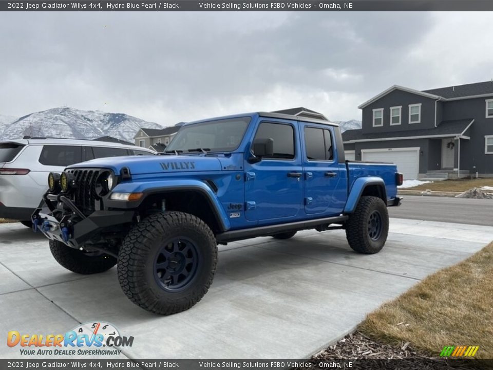 2022 Jeep Gladiator Willys 4x4 Hydro Blue Pearl / Black Photo #9