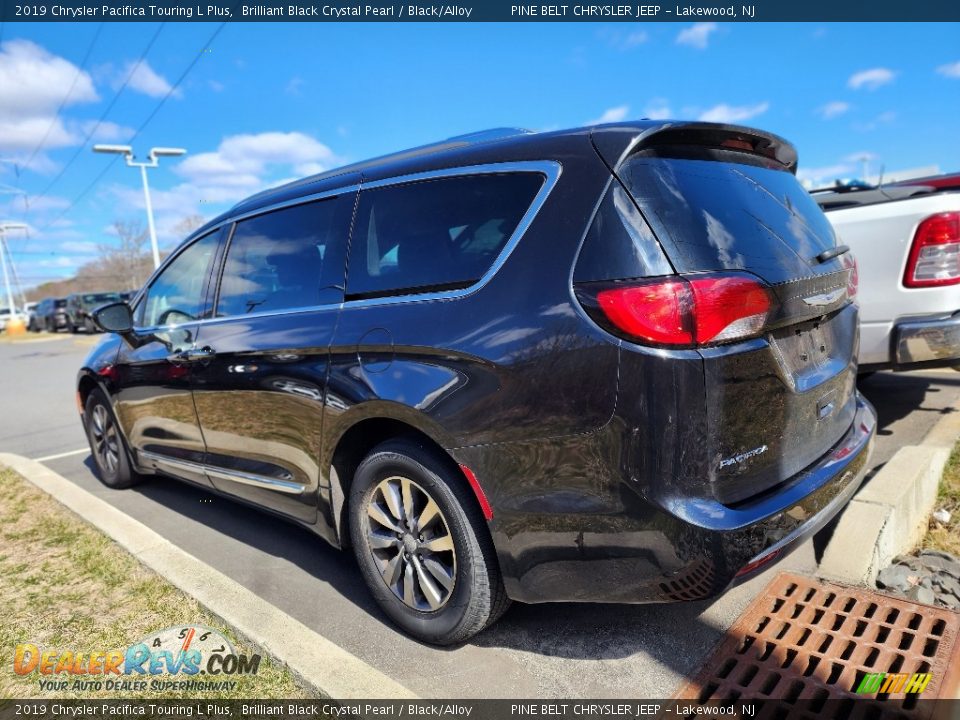2019 Chrysler Pacifica Touring L Plus Brilliant Black Crystal Pearl / Black/Alloy Photo #7