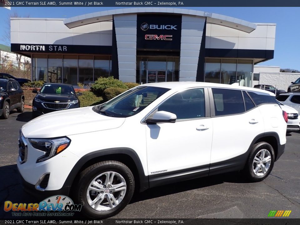 2021 GMC Terrain SLE AWD Summit White / Jet Black Photo #1