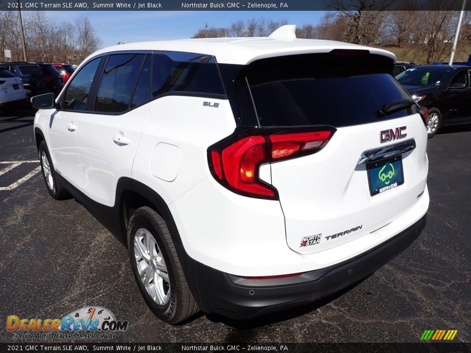 2021 GMC Terrain SLE AWD Summit White / Jet Black Photo #4