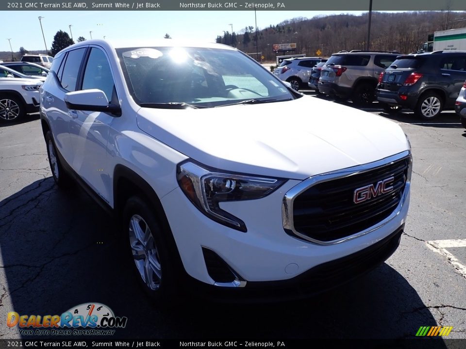 2021 GMC Terrain SLE AWD Summit White / Jet Black Photo #10