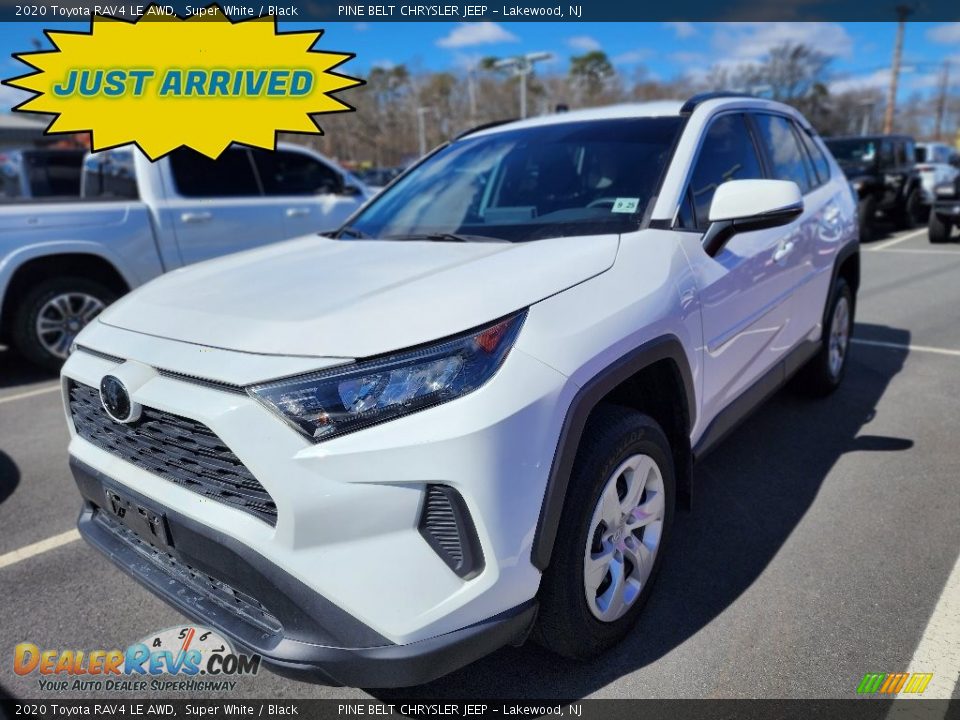 2020 Toyota RAV4 LE AWD Super White / Black Photo #1