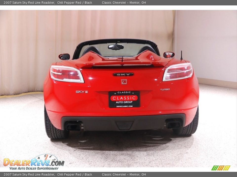 2007 Saturn Sky Red Line Roadster Chili Pepper Red / Black Photo #16