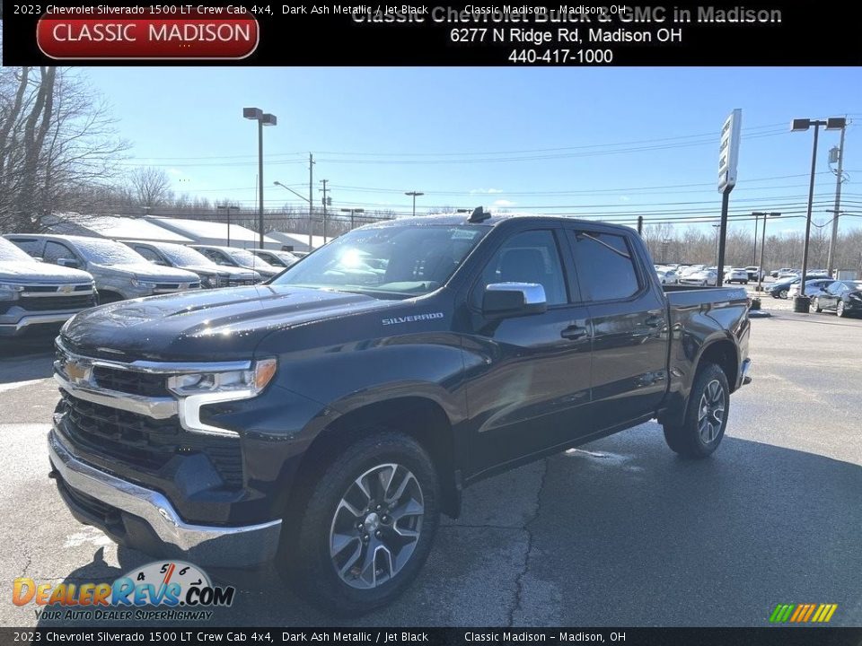 2023 Chevrolet Silverado 1500 LT Crew Cab 4x4 Dark Ash Metallic / Jet Black Photo #1