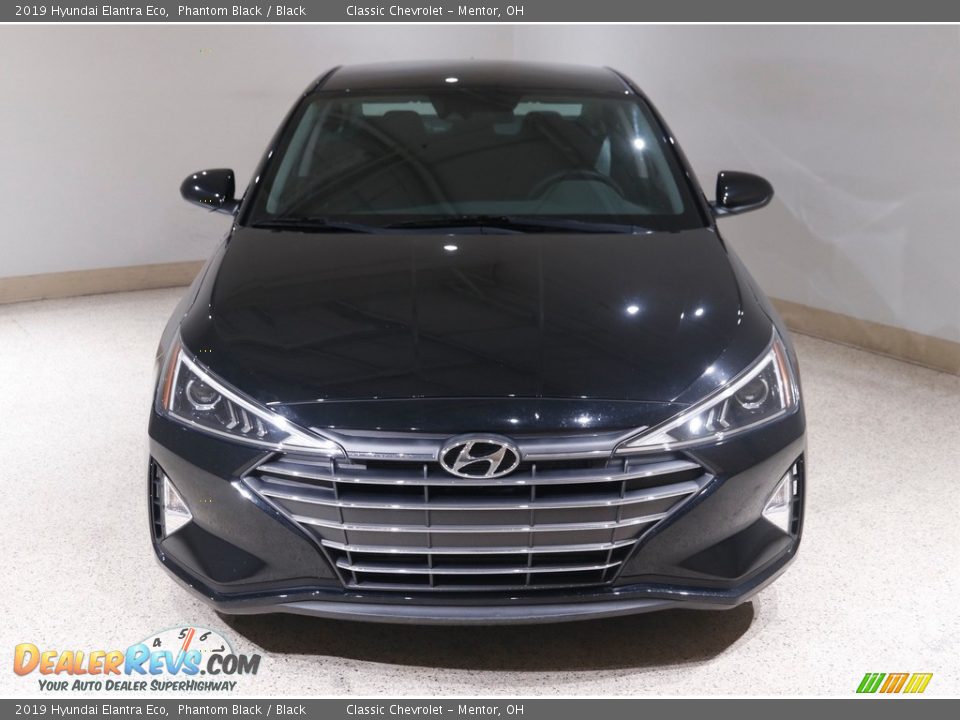 2019 Hyundai Elantra Eco Phantom Black / Black Photo #2