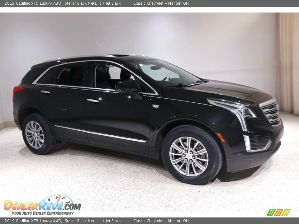 2019 Cadillac XT5 Luxury AWD Stellar Black Metallic / Jet Black Photo #1