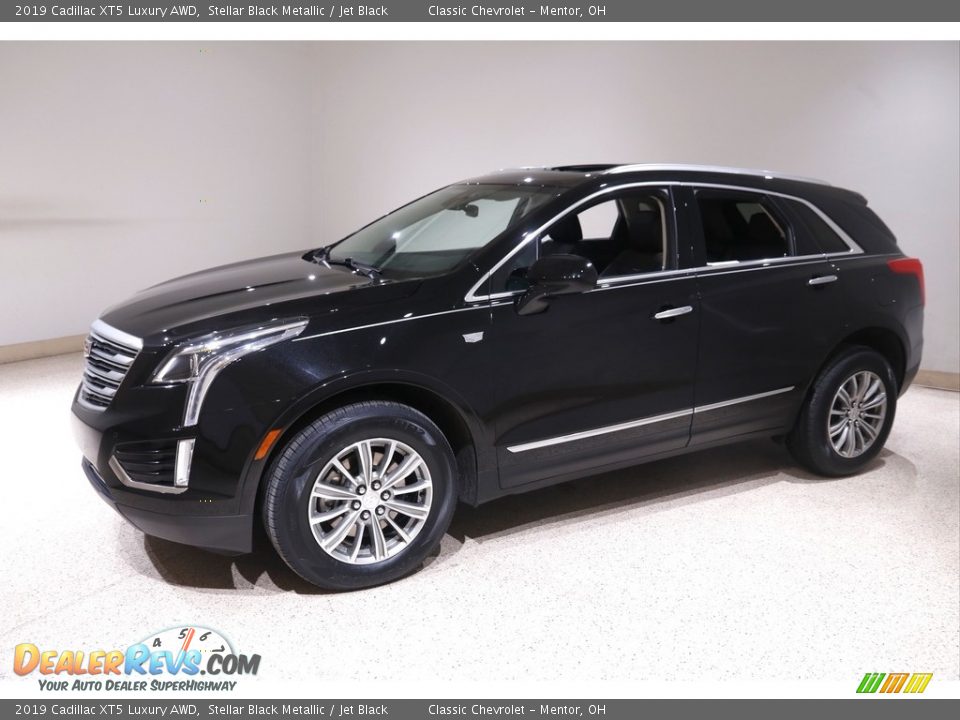 2019 Cadillac XT5 Luxury AWD Stellar Black Metallic / Jet Black Photo #3