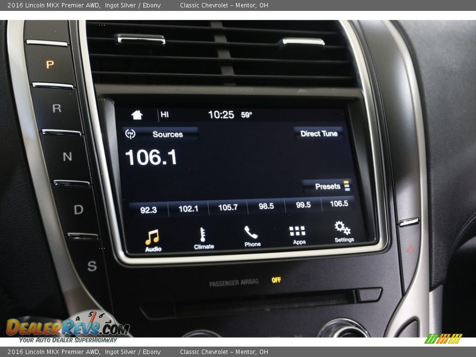 Audio System of 2016 Lincoln MKX Premier AWD Photo #11