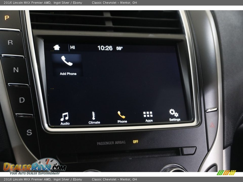 2016 Lincoln MKX Premier AWD Ingot Silver / Ebony Photo #13