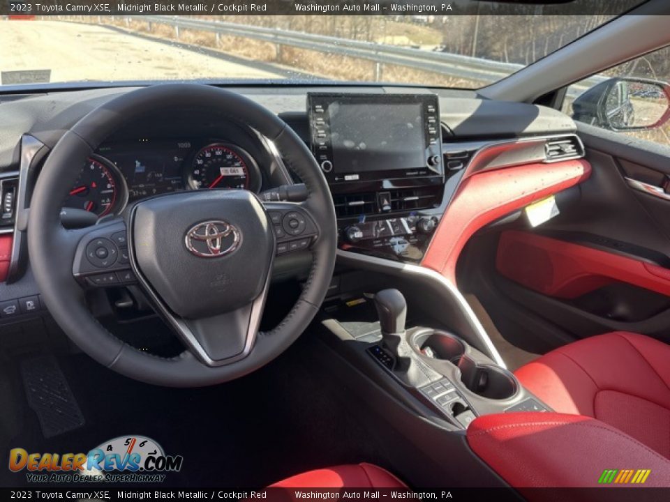 2023 Toyota Camry XSE Midnight Black Metallic / Cockpit Red Photo #3