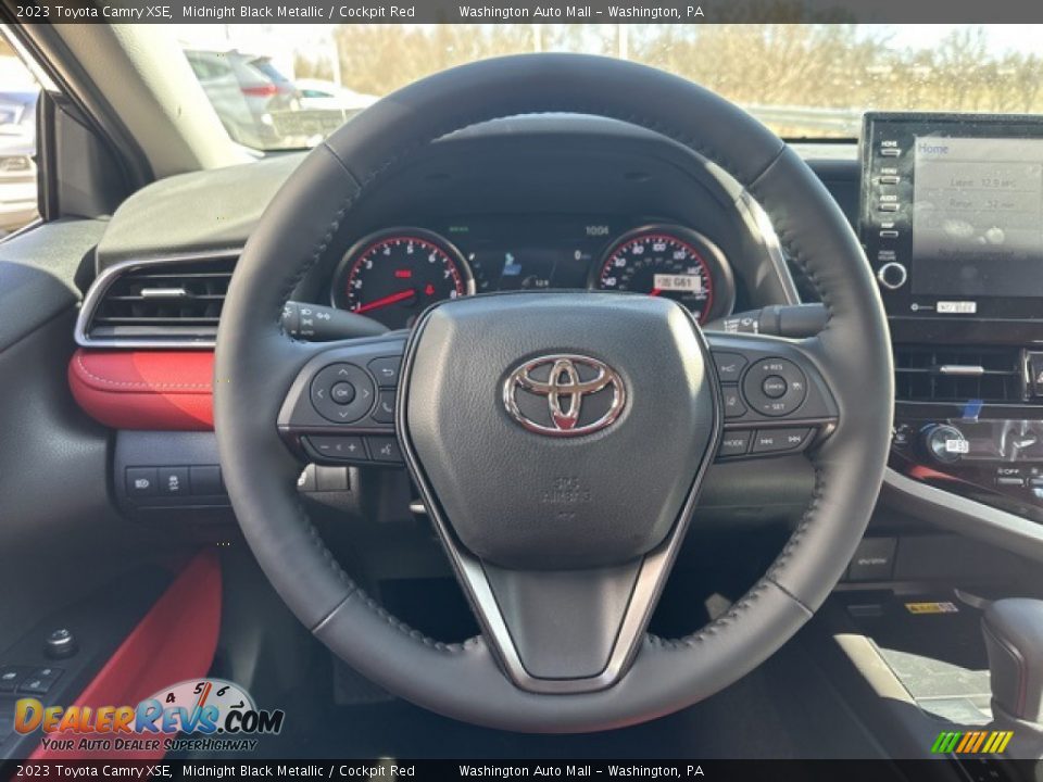 2023 Toyota Camry XSE Midnight Black Metallic / Cockpit Red Photo #10