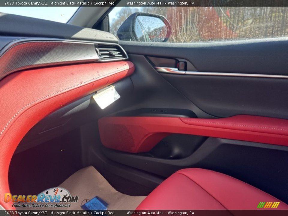2023 Toyota Camry XSE Midnight Black Metallic / Cockpit Red Photo #12