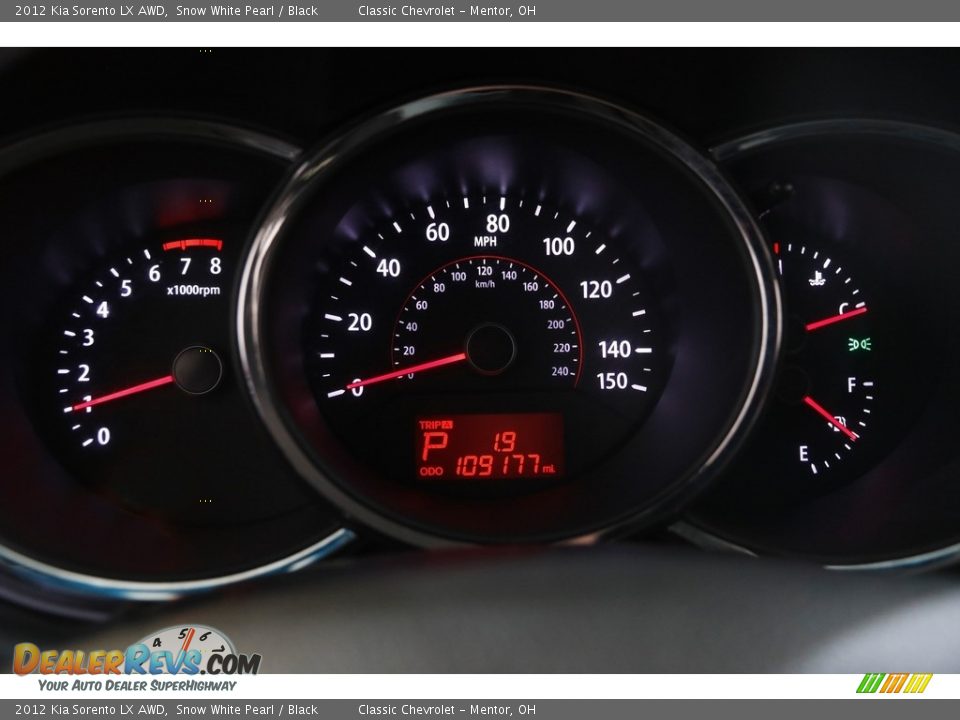 2012 Kia Sorento LX AWD Snow White Pearl / Black Photo #8