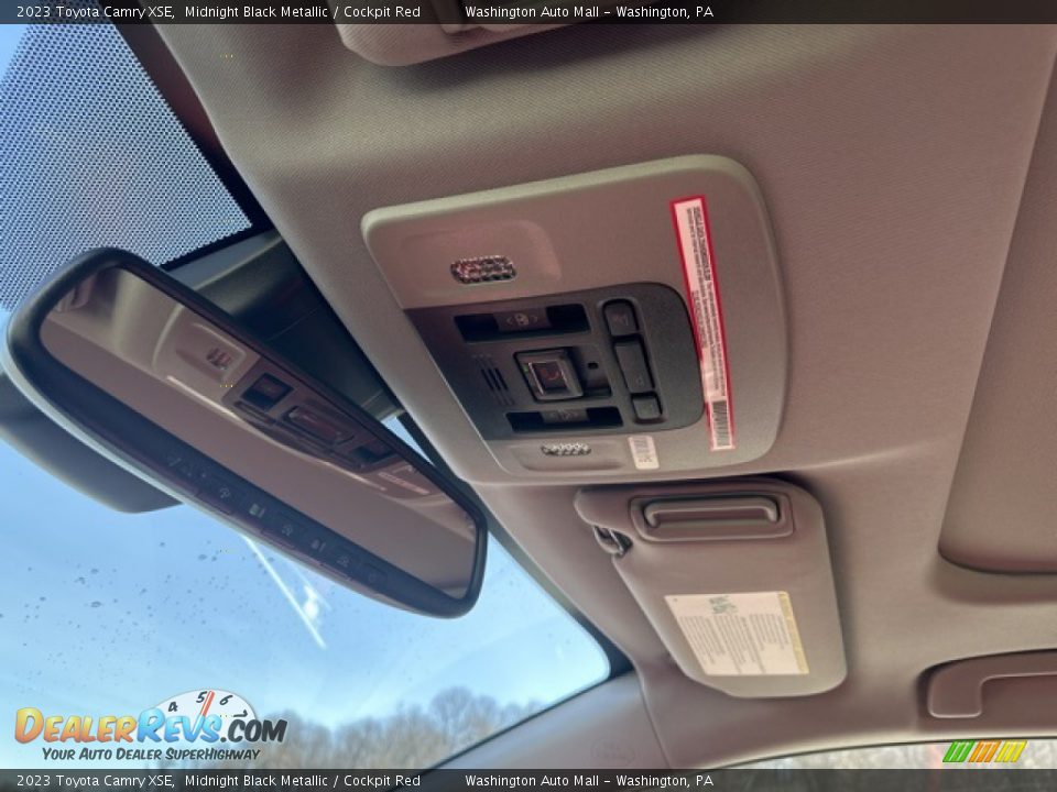 2023 Toyota Camry XSE Midnight Black Metallic / Cockpit Red Photo #14