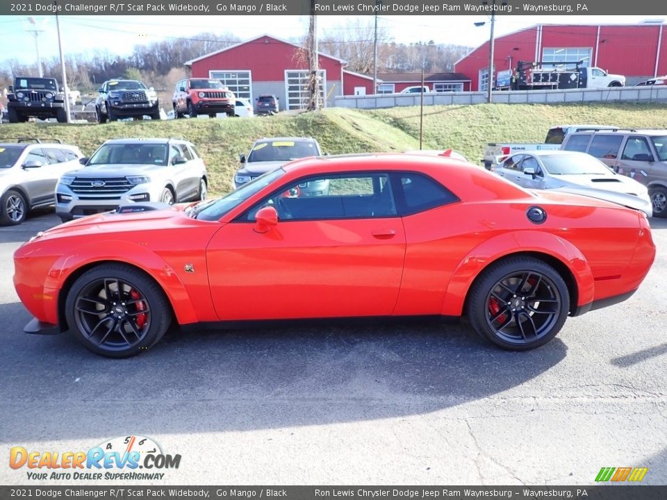 2021 Dodge Challenger R/T Scat Pack Widebody Go Mango / Black Photo #2