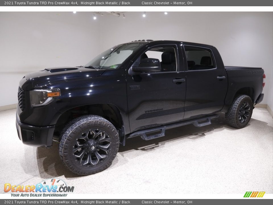 2021 Toyota Tundra TRD Pro CrewMax 4x4 Midnight Black Metallic / Black Photo #3