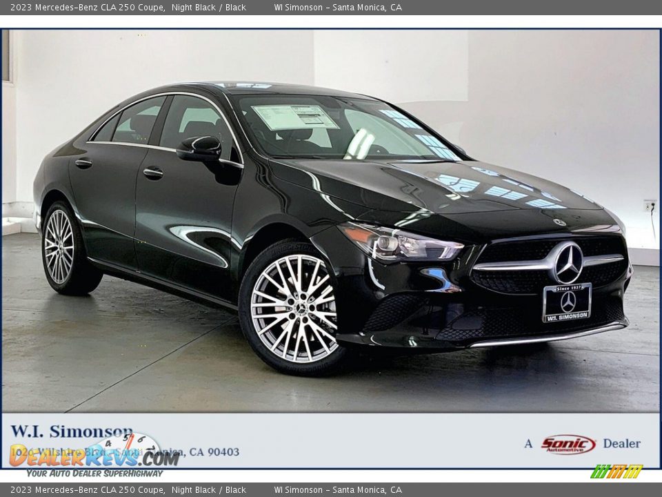 2023 Mercedes-Benz CLA 250 Coupe Night Black / Black Photo #1