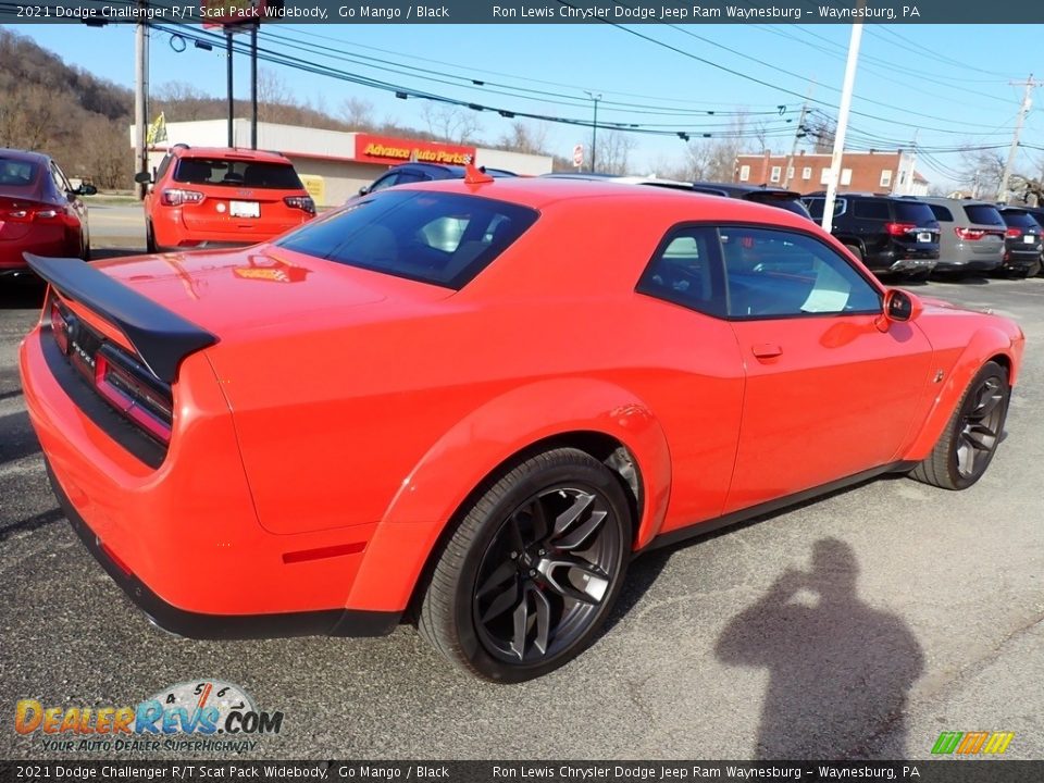 2021 Dodge Challenger R/T Scat Pack Widebody Go Mango / Black Photo #6