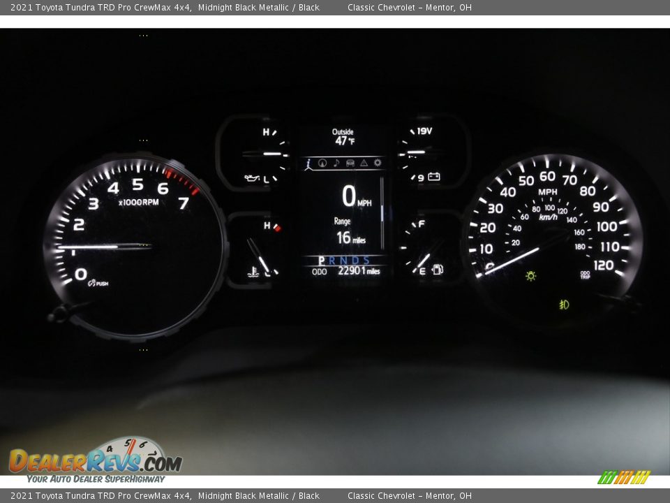 2021 Toyota Tundra TRD Pro CrewMax 4x4 Gauges Photo #8