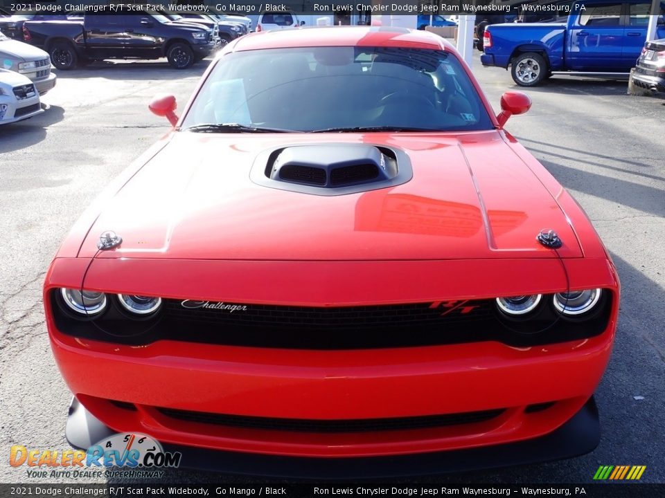 2021 Dodge Challenger R/T Scat Pack Widebody Go Mango / Black Photo #9