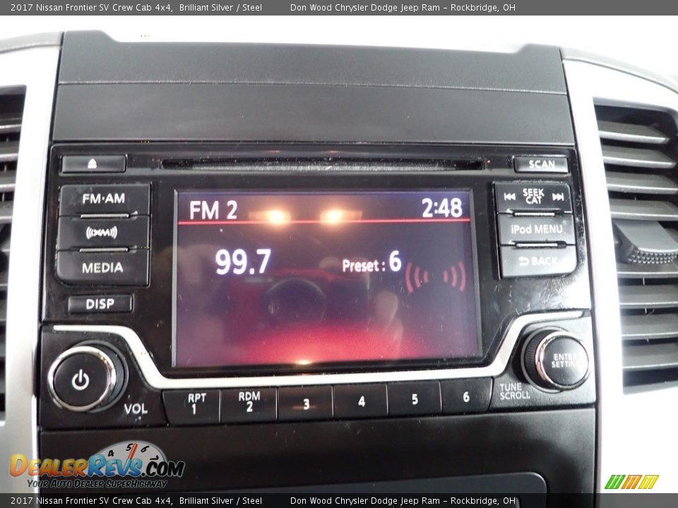 2017 Nissan Frontier SV Crew Cab 4x4 Brilliant Silver / Steel Photo #2