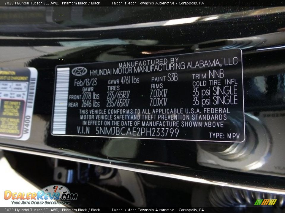 2023 Hyundai Tucson SEL AWD Phantom Black / Black Photo #18