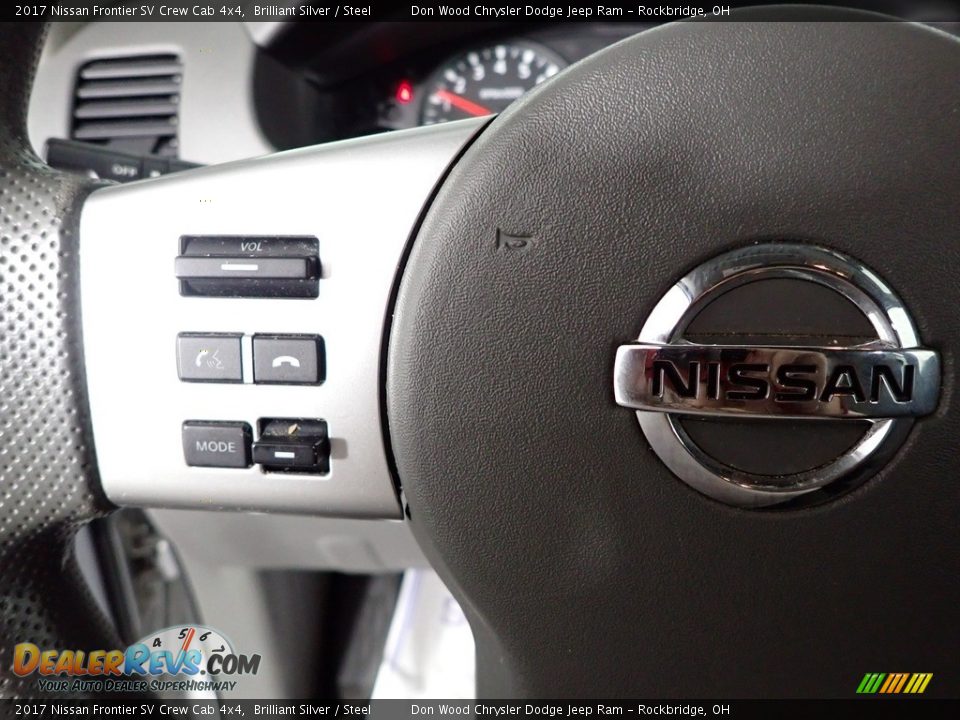2017 Nissan Frontier SV Crew Cab 4x4 Brilliant Silver / Steel Photo #13