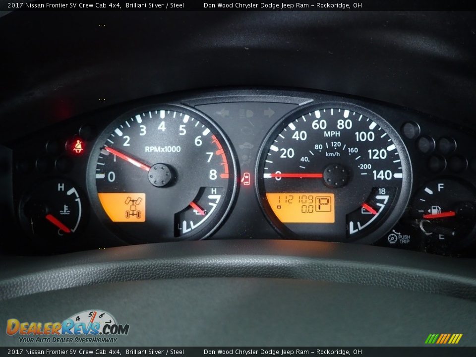 2017 Nissan Frontier SV Crew Cab 4x4 Brilliant Silver / Steel Photo #15