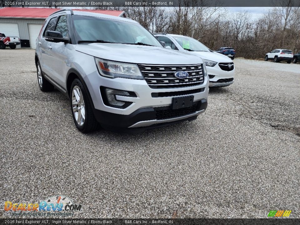 2016 Ford Explorer XLT Ingot Silver Metallic / Ebony Black Photo #6