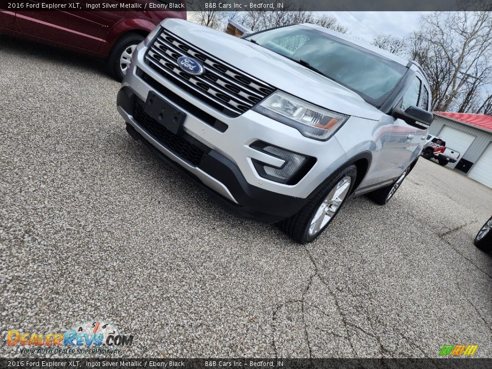 2016 Ford Explorer XLT Ingot Silver Metallic / Ebony Black Photo #7