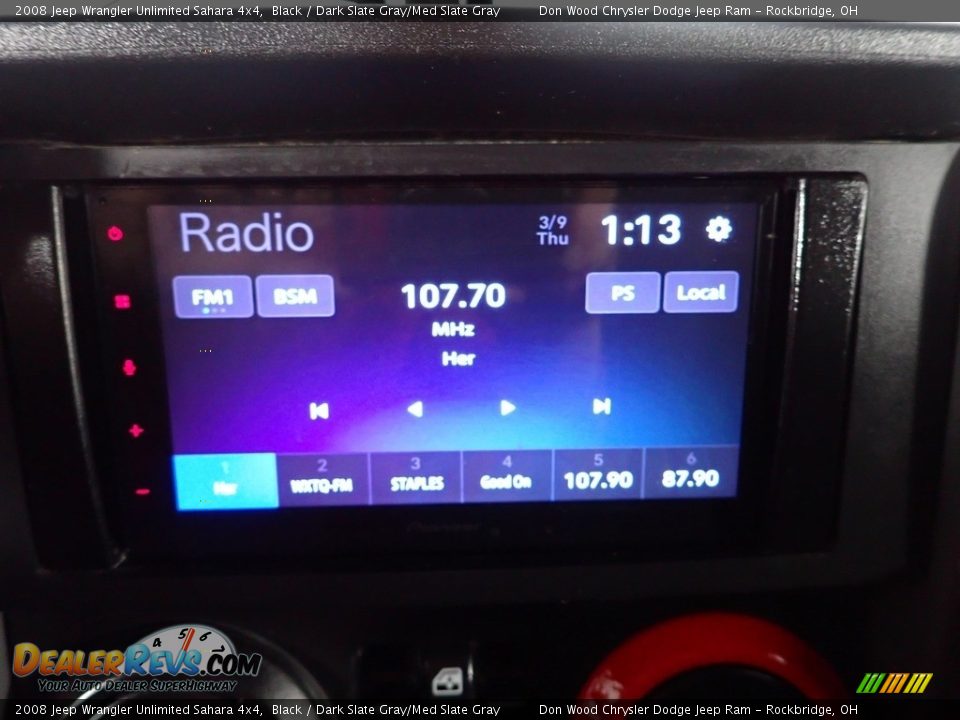 2008 Jeep Wrangler Unlimited Sahara 4x4 Black / Dark Slate Gray/Med Slate Gray Photo #2