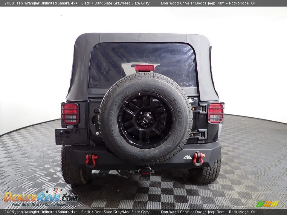 2008 Jeep Wrangler Unlimited Sahara 4x4 Black / Dark Slate Gray/Med Slate Gray Photo #6
