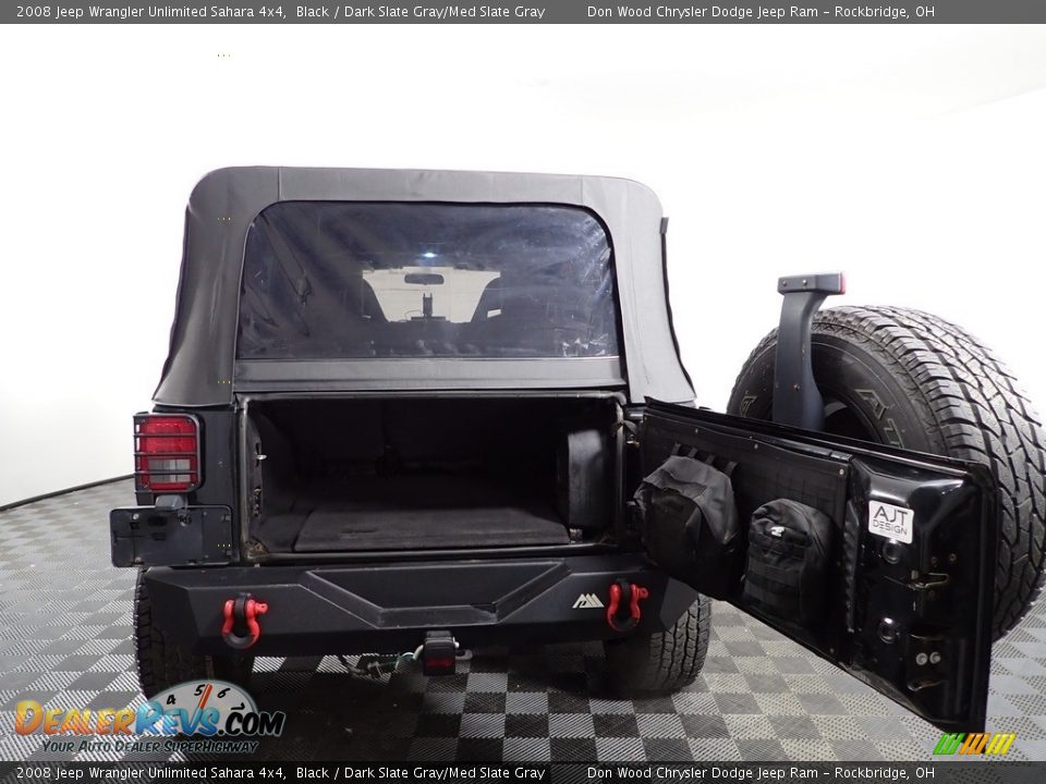 2008 Jeep Wrangler Unlimited Sahara 4x4 Black / Dark Slate Gray/Med Slate Gray Photo #7