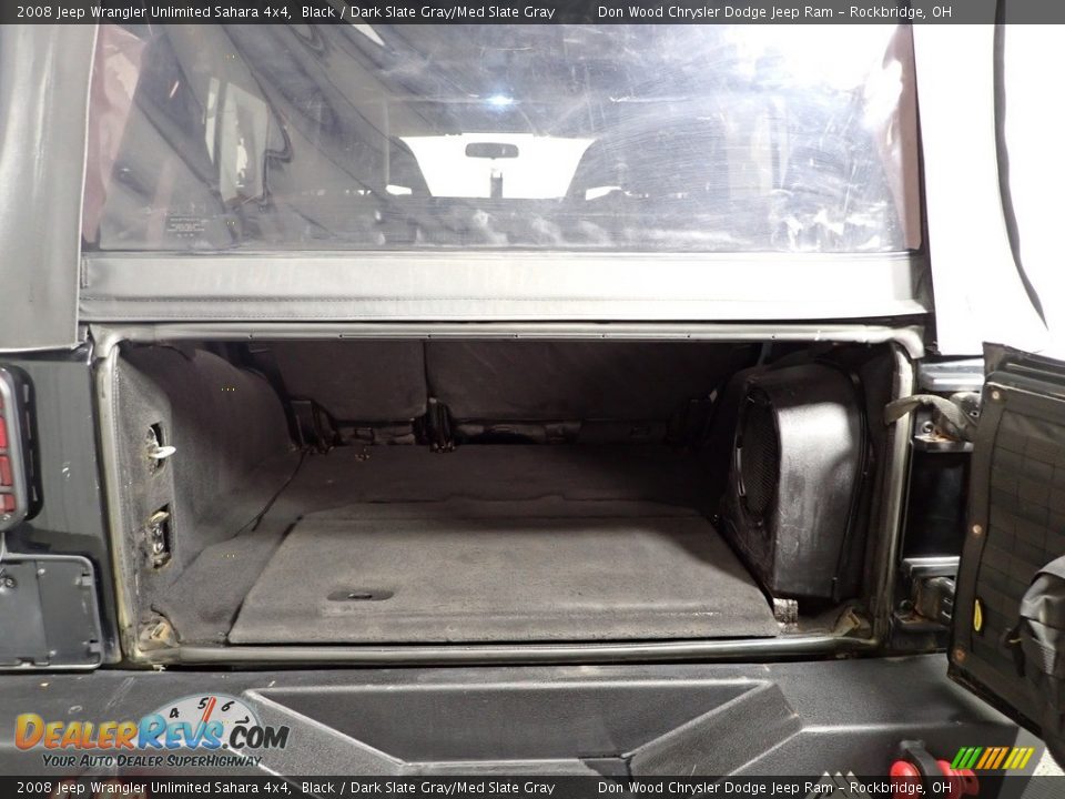 2008 Jeep Wrangler Unlimited Sahara 4x4 Black / Dark Slate Gray/Med Slate Gray Photo #8