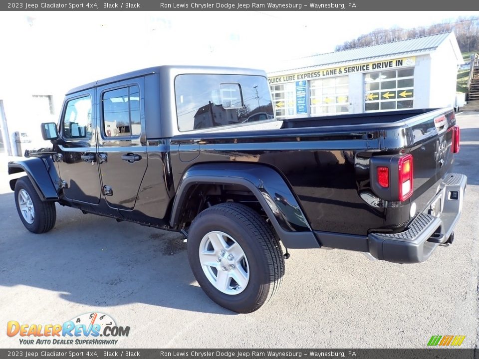 2023 Jeep Gladiator Sport 4x4 Black / Black Photo #3