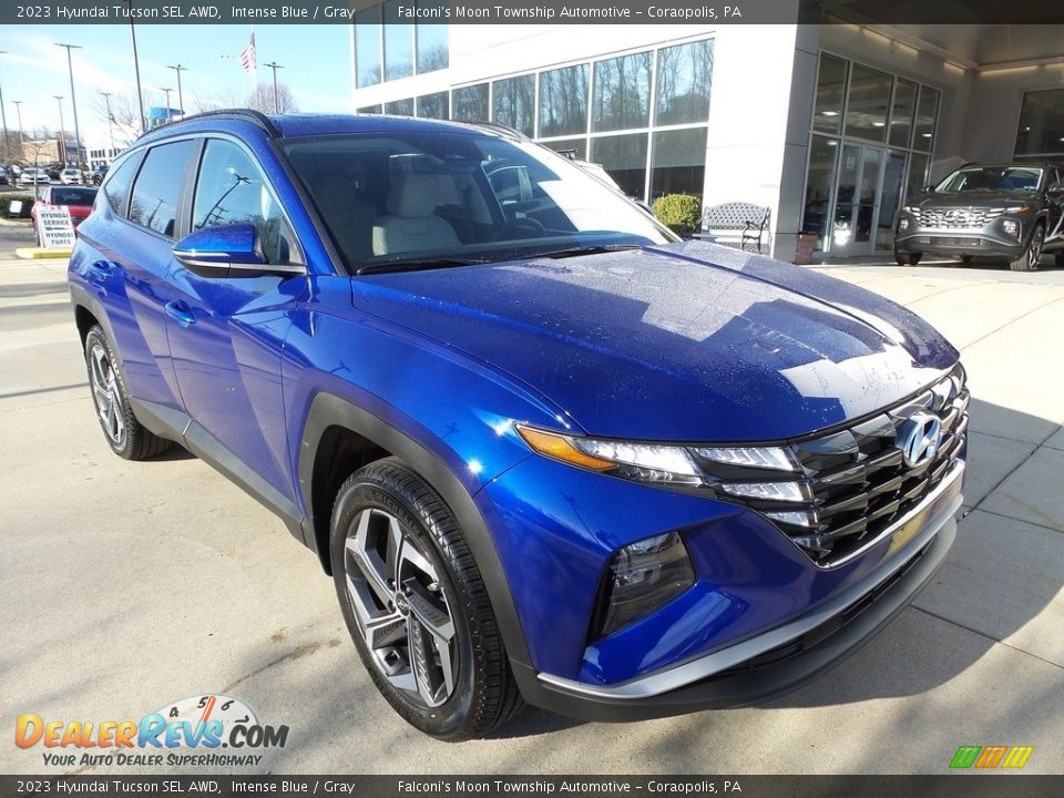 2023 Hyundai Tucson SEL AWD Intense Blue / Gray Photo #9