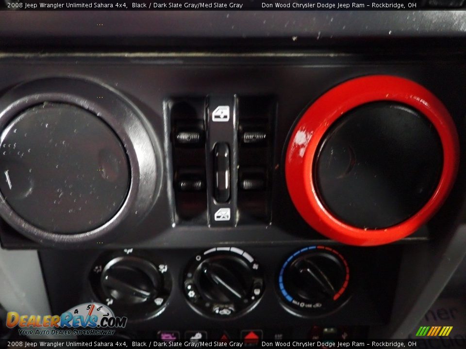 2008 Jeep Wrangler Unlimited Sahara 4x4 Black / Dark Slate Gray/Med Slate Gray Photo #13
