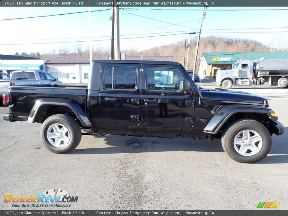 2023 Jeep Gladiator Sport 4x4 Black / Black Photo #7