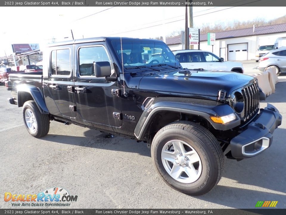 2023 Jeep Gladiator Sport 4x4 Black / Black Photo #8