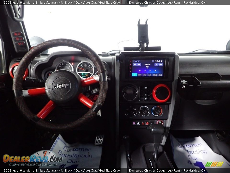 2008 Jeep Wrangler Unlimited Sahara 4x4 Black / Dark Slate Gray/Med Slate Gray Photo #19