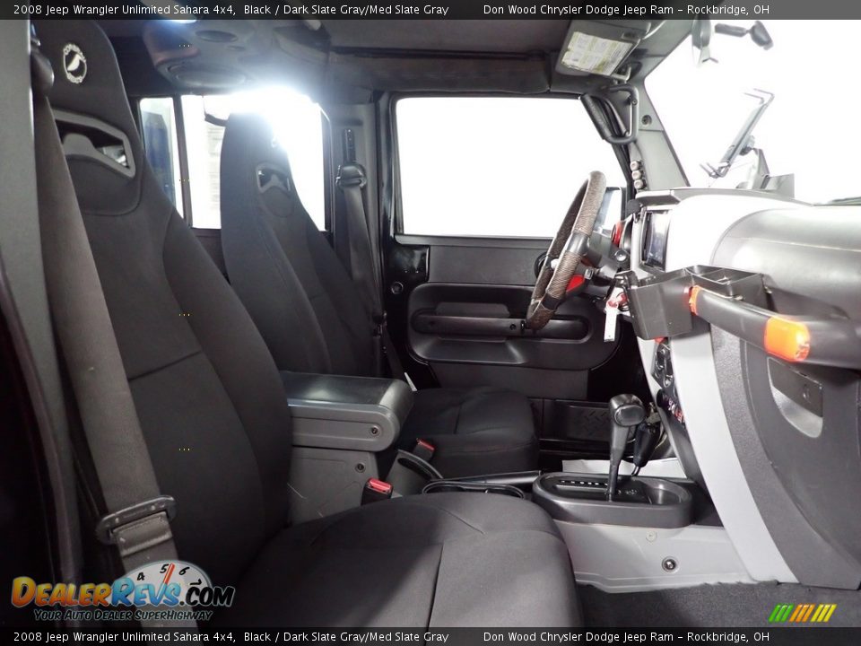 2008 Jeep Wrangler Unlimited Sahara 4x4 Black / Dark Slate Gray/Med Slate Gray Photo #21