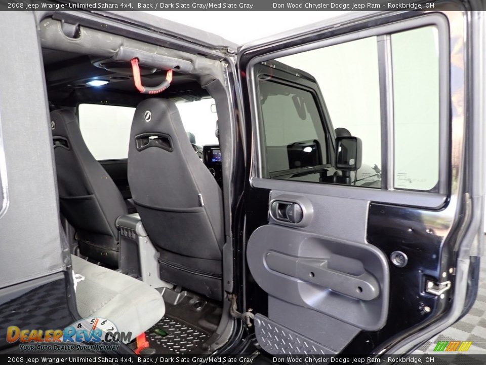 2008 Jeep Wrangler Unlimited Sahara 4x4 Black / Dark Slate Gray/Med Slate Gray Photo #22