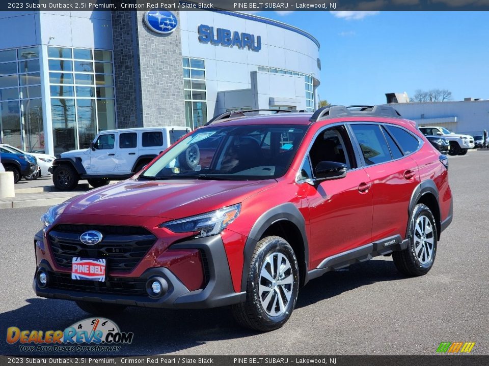 2023 Subaru Outback 2.5i Premium Crimson Red Pearl / Slate Black Photo #1