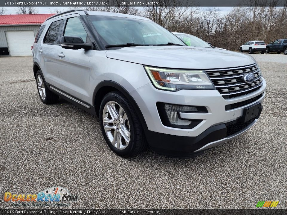 2016 Ford Explorer XLT Ingot Silver Metallic / Ebony Black Photo #27